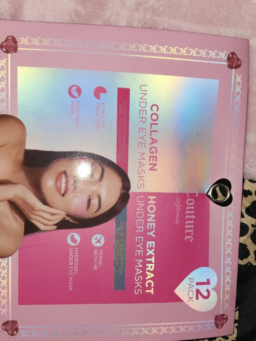 Juicy Couture Pink Collagen & Honey Extract Under Eye Masks - 12 Pack